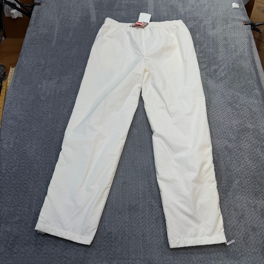 Puma North Carolina Tar Heels Pants Mens M White Vintage NWT 90s Deadstock UNC